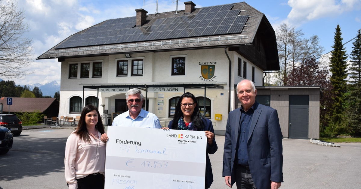 Sonnenstrom f&uuml;r das Gemeindeamt in Fresach